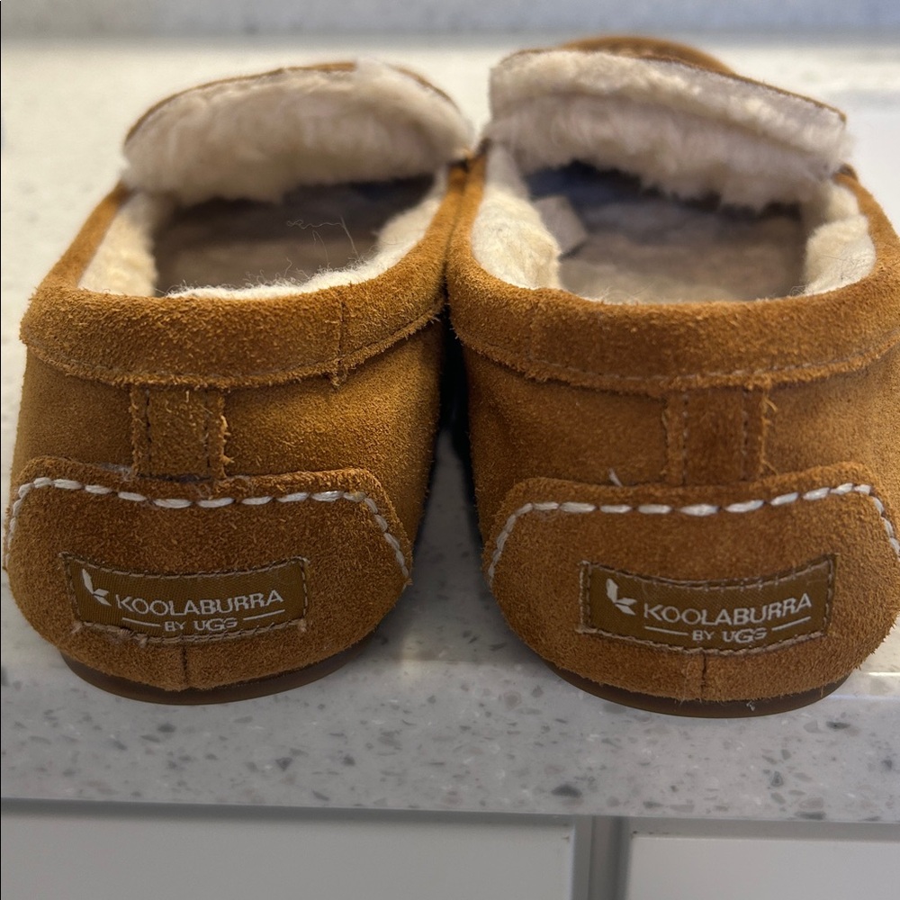 Women’s Koolaburra Tan Suede Slip-On Loafers - Picture 2 of 6